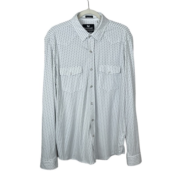 Buttercloth Pearl Snap Front Knit Shirt Icy Cotton - Picture 1 of 5